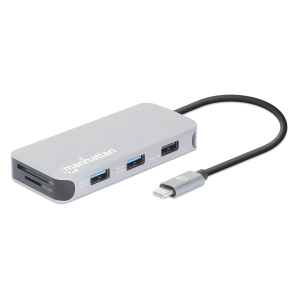 DOCKING USB-C 8PTOS HDMI USB-C PD 2 USB V3.2 USB V2.0 RED LECTOR