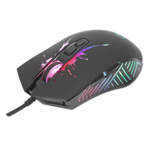 MOUSE OPTICO GAMING 7 BOTONES 7 200 DPI LED RGB NEGRO