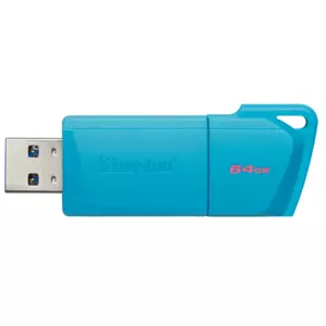 USB MEMORIA KINGSTON 64GB DTXM EXODIA AQUA BLUE TURQUESA