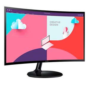 27 INC ESSENTIAL 27 CURVED MONITOR WITH EYE PROTECTION BLACK C