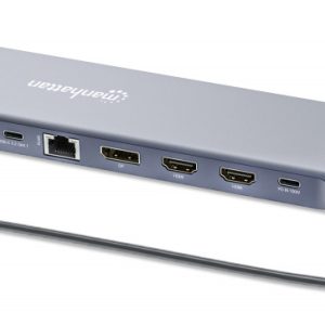 DOCKING USB-C 12PTOS HDMI DP US B-C CON PD USB-AX3 RJ45 SD 3.5