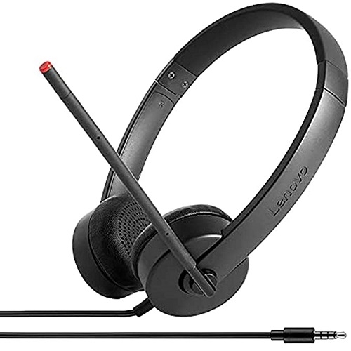 Lenovo Auriculares, Cableado Sobre la cabeza Estéreo - Negro - Binaural - Circumaural - Mini-phone (3.5mm) ICULAR ANALOGICO ESTEREO