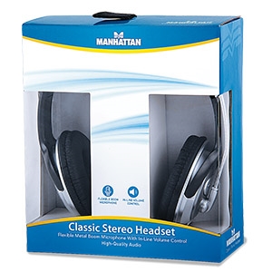 Auriculares, diadema ergonomica supraaurales estéreo Manhattan (3,5 mm) MICROFONO CONTROL DE VOLUMEN 3.5MM - Image 2