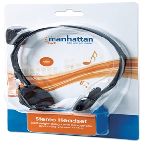 Auriculares diadema ajustable supraaurales estéreo Manhattan (3,5 mm) MICROFONO CONTROL DE VOLUMEN 3.5MM - Image 4