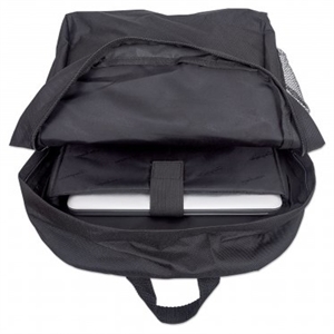 Manhattan Mochila Knappack de PVC/Poliester para Laptop 15.6' Negro . . - Image 4