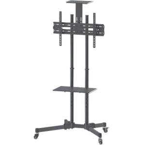 Manhattan Soporte Tipo Carrito para Pantallas 37' a 70' o 50KGs, Negro A 70  50KG ALTURA AJUSTABLE