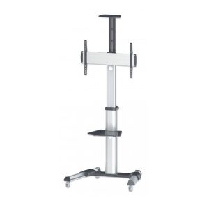 Manhattan Soporte Tipo Carrito para Pantallas 37' a 70' o 50KGs, Negro/Plata A 70 50KG ROTACION TV AJUSTABLE