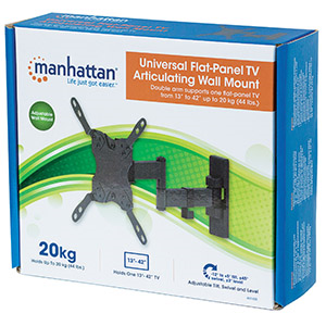 Manhattan Soporte de Pared 461405 para Pantalla 13' - 42', hasta 20Kg, Negro TV ARTICULADO 13 A 42 20KG - Image 4