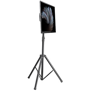 Soporte Manhattan de Piso para Pantalla 37" - 70", hasta 35Kg, Negro A 70 35KG ALTURA AJUSTABLE