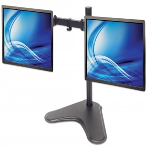 Manhattan Soporte de Mesa para 2 Monitores 13" - 32", 8Kg, Negro 13 A 32 SOBRE ESCRITORIO. - Image 2