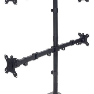 Manhattan Soporte para 4 Monitores 13" - 32", hasta 32Kg, Negro A 32  ESCRITORIO