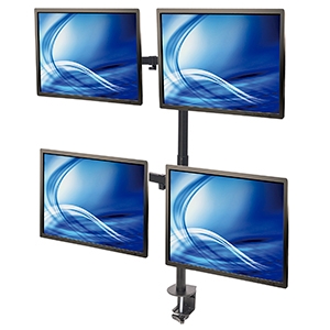 Manhattan Soporte para 4 Monitores 13" - 32", hasta 32Kg, Negro A 32 ESCRITORIO - Image 2