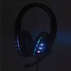 Auriculares de Gaming Manhattan Cableado Sobre la cabeza Estéreo - Negro, Azul - Binaural - Circumaural - 32Ohm - 20Hz a 20kHz - 180cm Cable - Omnidireccional Micrófono - USB Tipo A . - Image 2