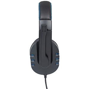 Auriculares de Gaming Manhattan Cableado Sobre la cabeza Estéreo - Negro, Azul - Binaural - Circumaural - 32Ohm - 20Hz a 20kHz - 180cm Cable - Omnidireccional Micrófono - USB Tipo A . - Image 5