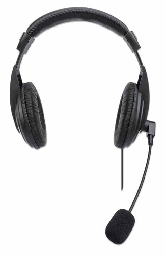 Diadema Manhattan 179843 - Alámbrico - USB - Micrófono - Negro MICROFONO ALAMBRICO CONTROL INTEGRA - Image 2