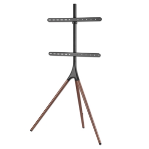 SOPORTE TRIPODE TV PANTALLA 45 A 65 32KG AJUSTABLE PATAS MADERA