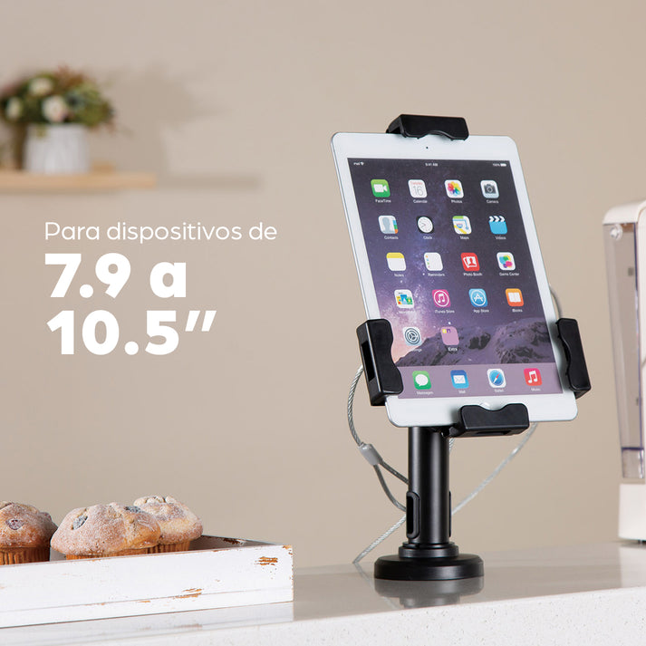 SOPORTE TABLETA O IPAD 7.9 A 10 5 IN ANTIRROBO CERRADURA - Image 9