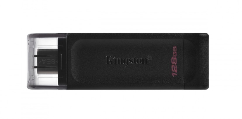 Memoria USB Kingston DataTraveler 70, 128GB, USB-C 3.2, Negro 3.2 DATATRAVELER 70
