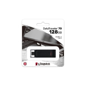 Memoria USB Kingston DataTraveler 70, 128GB, USB-C 3.2, Negro 3.2 DATATRAVELER 70 - Image 4